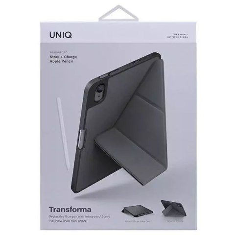 UNIQ UNIQ etui Transforma iPad Mini (2021) Antimicrobial szary/charcoal grey UNIQ UNIQ etui Transforma iPad Mini (2021) Antimicrobial szary/charcoal grey