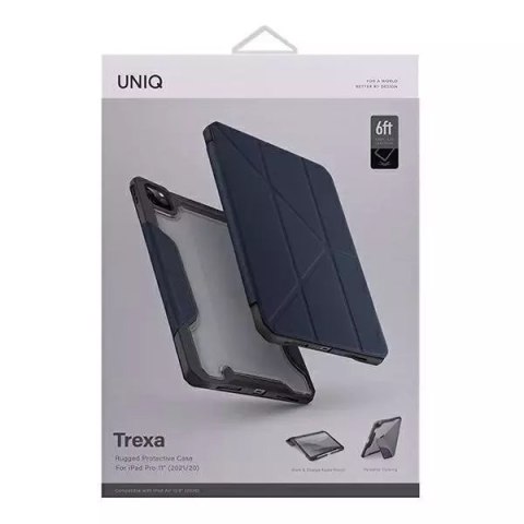 UNIQ UNIQ etui Trexa iPad Pro 11" 2021/2020 Antimicrobial niebieski/blue UNIQ UNIQ etui Trexa iPad Pro 11" 2021/2020 Antimicrobial niebieski/blue