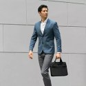 UNIQ UNIQ torba Stockholm laptop Sleeve 16" czarny/midnight black