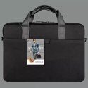 UNIQ UNIQ torba Stockholm laptop Sleeve 16" czarny/midnight black