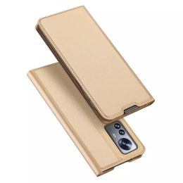 Dux Ducis Dux Ducis Skin Pro kabura etui pokrowiec z klapką Xiaomi 12 Pro złoty