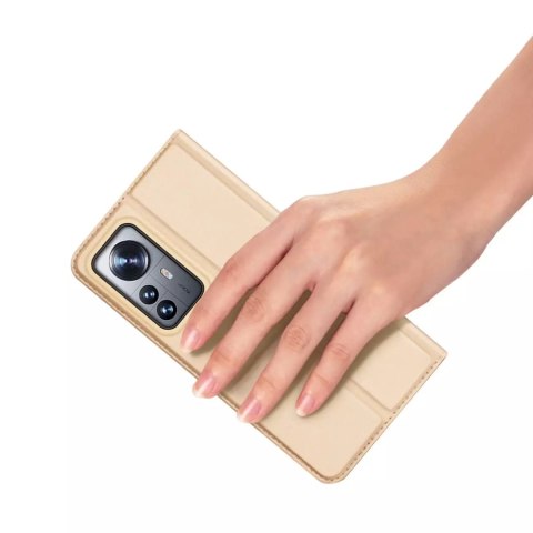 Dux Ducis Dux Ducis Skin Pro kabura etui pokrowiec z klapką Xiaomi 12 Pro złoty Dux Ducis Dux Ducis Skin Pro kabura etui pokrowiec z klapką Xiaomi 12 Pro złoty