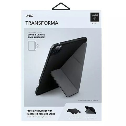 UNIQ UNIQ etui Transforma iPad Pro 11" (2021) Antimicrobial czarny/ebony black UNIQ UNIQ etui Transforma iPad Pro 11" (2021) Antimicrobial czarny/ebony black