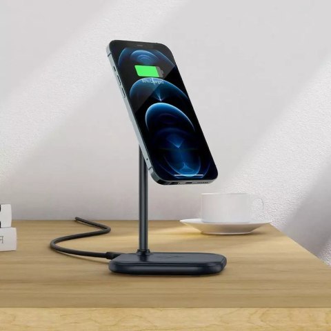 Acefast Acefast bezprzewodowa ładowarka Qi 15W do iPhone (z MagSafe) i Apple AirPods stojak podstawka uchwyt magnetyczny szary (E6 grey) Acefast Acefast bezprzewodowa ładowarka Qi 15W do iPhone (z MagSafe) i Apple AirPods stojak podstawka uchwyt magnetyczny szary (E6 grey)