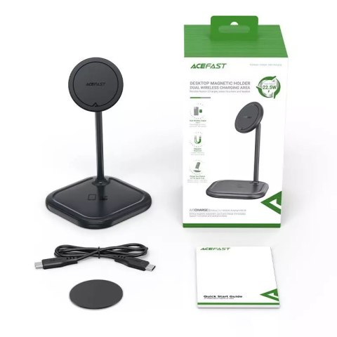 Acefast Acefast bezprzewodowa ładowarka Qi 15W do iPhone (z MagSafe) i Apple AirPods stojak podstawka uchwyt magnetyczny szary (E6 grey) Acefast Acefast bezprzewodowa ładowarka Qi 15W do iPhone (z MagSafe) i Apple AirPods stojak podstawka uchwyt magnetyczny szary (E6 grey)