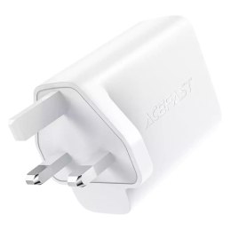 Acefast Acefast ładowarka sieciowa GaN (wtyczka UK) 2x USB Typ C 50W, Power Delivery, PPS, Q3 3.0, AFC, FCP (A32 UK)