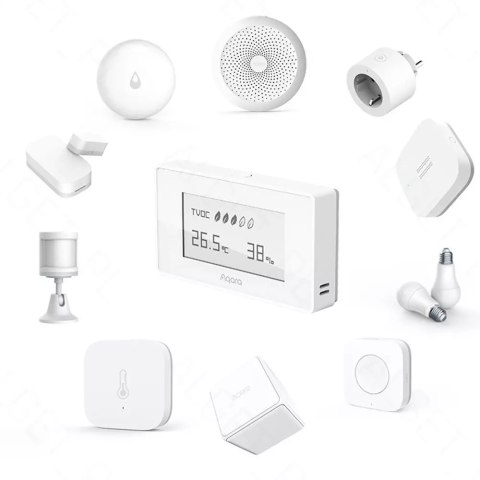 Aqara Aqara Czujnik jakości powietrza TVOC EU Zigbee 3.0 Aqara Aqara Czujnik jakości powietrza TVOC EU Zigbee 3.0