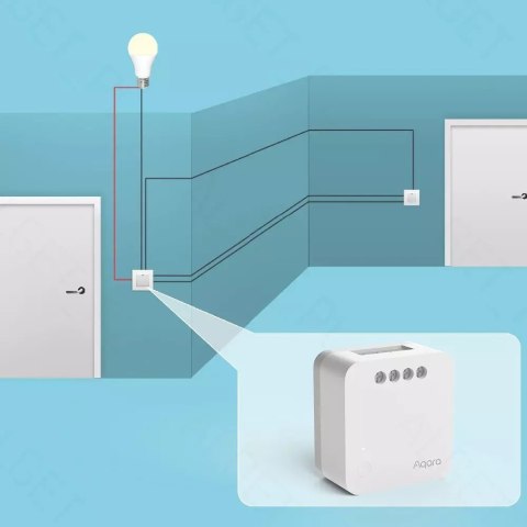 Aqara Aqara Przekaźnik Przełącznik T1 EU pojedynczy dopuszkowy Bez neutralnego jednokanałowy Single Switch Module biały Aqara Aqara Przekaźnik Przełącznik T1 EU pojedynczy dopuszkowy Bez neutralnego jednokanałowy Single Switch Module biały