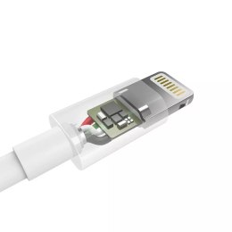 Choetech Choetech certyfikowany kabel przewód USB-A - Lightning MFI 1,8m biały (IP0027)