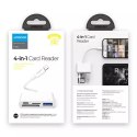 Joyroom Joyroom HUB wielofunkcyjny adapter OTG Lightning - USB 3.2 Gen 1 (3.0, 3.1 Gen 1) / czytnik kart SD, TF / Lightning biały (S-H14