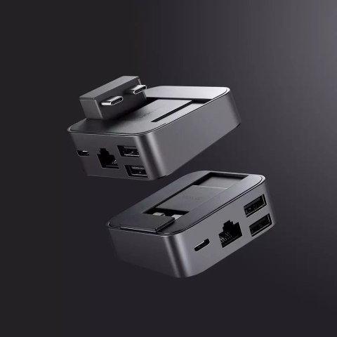 Joyroom Joyroom podstawka wielofunkcyjny HUB USB Typ C - USB 3.0 / RJ45 / HDMI / USB Typ C / Thunderbolt do MacBook Pro szary (S-H121 Gr Joyroom Joyroom podstawka wielofunkcyjny HUB USB Typ C - USB 3.0 / RJ45 / HDMI / USB Typ C / Thunderbolt do MacBook Pro szary (S-H121 Gr
