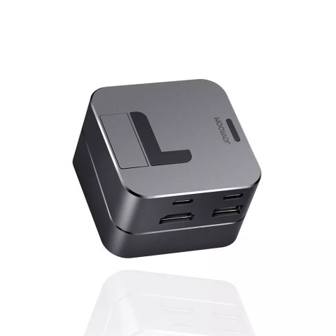 Joyroom Joyroom podstawka wielofunkcyjny HUB USB Typ C - USB 3.0 / RJ45 / HDMI / USB Typ C / Thunderbolt do MacBook Pro szary (S-H121 Gr Joyroom Joyroom podstawka wielofunkcyjny HUB USB Typ C - USB 3.0 / RJ45 / HDMI / USB Typ C / Thunderbolt do MacBook Pro szary (S-H121 Gr