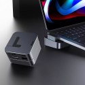 Joyroom Joyroom podstawka wielofunkcyjny HUB USB Typ C - USB 3.0 / RJ45 / HDMI / USB Typ C / Thunderbolt do MacBook Pro szary (S-H121 Gr