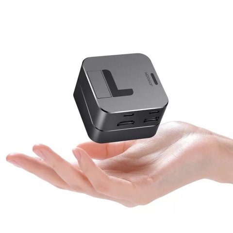 Joyroom Joyroom podstawka wielofunkcyjny HUB USB Typ C - USB 3.0 / RJ45 / HDMI / USB Typ C / Thunderbolt do MacBook Pro szary (S-H121 Gr Joyroom Joyroom podstawka wielofunkcyjny HUB USB Typ C - USB 3.0 / RJ45 / HDMI / USB Typ C / Thunderbolt do MacBook Pro szary (S-H121 Gr