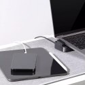 Joyroom Joyroom podstawka wielofunkcyjny HUB USB Typ C - USB 3.0 / RJ45 / HDMI / USB Typ C / Thunderbolt do MacBook Pro szary (S-H121 Gr