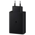 Samsung Samsung ładowarka sieciowa 2x USB Typ C / USB PPS, Power Delivery PD 65W, QC 3.0, AFC, FCP czarny (EP-T6530NBEGEU)