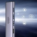 UGreen Ugreen 6w1 wielofunkcyjny HUB USB Typ C - 3x USB 3.2 Gen 1 / HDMI 4K 60Hz / czytnik kart SD i TF szary (60383 CM511)