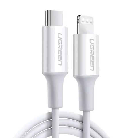 UGreen Ugreen kabel przewód USB Typ C - Lightning MFI 1m 3A 18W biały (10493) UGreen Ugreen kabel przewód USB Typ C - Lightning MFI 1m 3A 18W biały (10493)