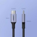 UGreen Ugreen kabel przewód USB Typ C - USB Typ C 5 A 100 W Power Delivery Quick Charge 3.0 FCP 480 Mbps 2 m szary (70429 US316)