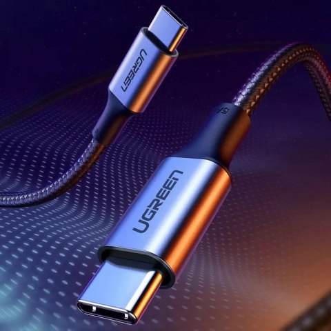 UGreen Ugreen kabel przewód USB Typ C - USB Typ C 5 A 100 W Power Delivery Quick Charge 3.0 FCP 480 Mbps 2 m szary (70429 US316) UGreen Ugreen kabel przewód USB Typ C - USB Typ C 5 A 100 W Power Delivery Quick Charge 3.0 FCP 480 Mbps 2 m szary (70429 US316)