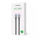 UGreen Ugreen kabel przewód USB Typ C - USB Typ C 5 A 100 W Power Delivery Quick Charge 3.0 FCP 480 Mbps 2 m szary (70429 US316)