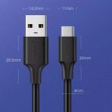 UGreen Ugreen kabel przewód USB - USB Typ C 480 Mbps 3 A 1,5 m czarny (US287 60117)