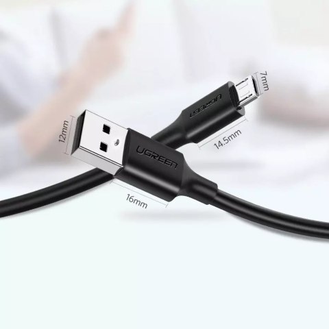 UGreen Ugreen kabel przewód USB - micro USB 2,4 A 480 Mbps 1,5 m czarny (US289 60137) UGreen Ugreen kabel przewód USB - micro USB 2,4 A 480 Mbps 1,5 m czarny (US289 60137)