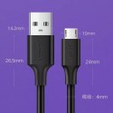 UGreen Ugreen kabel przewód USB - micro USB 2,4 A 480 Mbps 1,5 m czarny (US289 60137)
