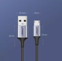 UGreen Ugreen kabel przewód USB - micro USB 2m szary (60148)