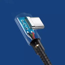 UGreen Ugreen kątowy kabel przewód USB - USB Typ C Quick Charge 3.0 QC3.0 3 A 2 m szary (US176 20857)