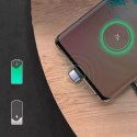 UGreen Ugreen nylonowy kątowy kabel przewód USB - USB Typ C 1 m 3 A 18 W Quick Charge AFC FCP dla graczy szary (70313)