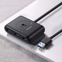 UGreen Ugreen rozdzielacz HUB 4x USB 3.2 Gen 1 (kabel 0,5 m) czarny (20290)