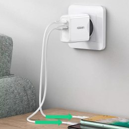 UGreen Ugreen szybka ładowarka sieciowa USB Typ C / USB 36 W Quick Charge 4.0 Power Delivery biały (60468 CD170)