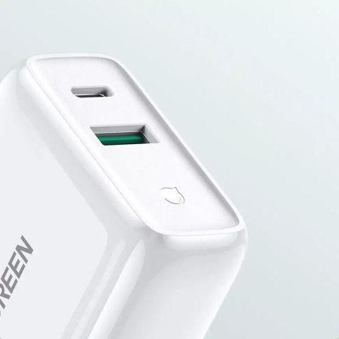 UGreen Ugreen szybka ładowarka sieciowa USB Typ C / USB 36 W Quick Charge 4.0 Power Delivery biały (60468 CD170) UGreen Ugreen szybka ładowarka sieciowa USB Typ C / USB 36 W Quick Charge 4.0 Power Delivery biały (60468 CD170)