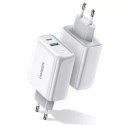UGreen Ugreen szybka ładowarka sieciowa USB Typ C / USB 36 W Quick Charge 4.0 Power Delivery biały (60468 CD170)
