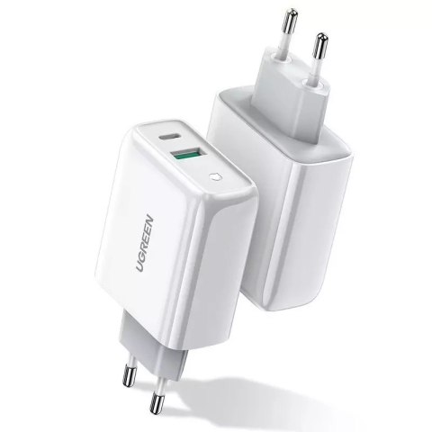 UGreen Ugreen szybka ładowarka sieciowa USB Typ C / USB 36 W Quick Charge 4.0 Power Delivery biały (60468 CD170) UGreen Ugreen szybka ładowarka sieciowa USB Typ C / USB 36 W Quick Charge 4.0 Power Delivery biały (60468 CD170)