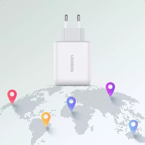 UGreen Ugreen szybka ładowarka sieciowa USB Typ C / USB 36 W Quick Charge 4.0 Power Delivery biały (60468 CD170) UGreen Ugreen szybka ładowarka sieciowa USB Typ C / USB 36 W Quick Charge 4.0 Power Delivery biały (60468 CD170)