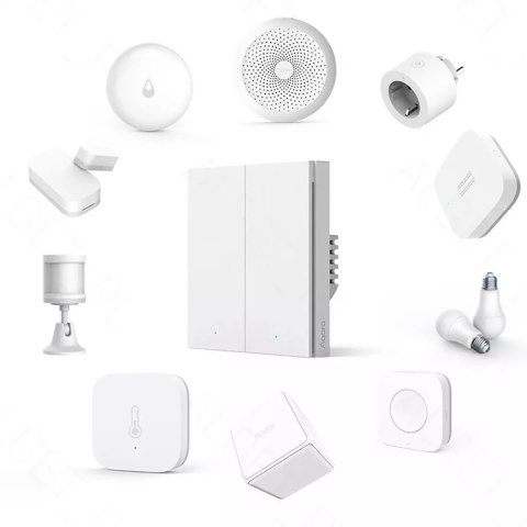 Aqara Aqara Przełącznik Ścienny H1 EU Neutral Double Aqara Aqara Przełącznik Ścienny H1 EU Neutral Double