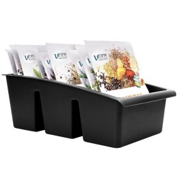 VILDE ORGANIZER POJEMNIK NA PRZYPRAWY W TOREBKACH CZARNY 229047-C