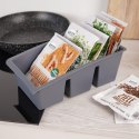 VILDE ORGANIZER POJEMNIK NA PRZYPRAWY W TOREBKACH SZARY 229047-S