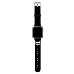 Karl Lagerfeld Pasek do smartwatcha Karl Lagerfeld KLAWLSLCK do Apple Watch 42/44/45mm czarny/black strap Silicone Choupette Heads
