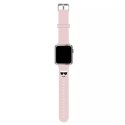 Karl Lagerfeld Pasek do smartwatcha Karl Lagerfeld KLAWLSLCP do Apple Watch 42/44/45mm różowy/pink strap Silicone Choupette Heads
