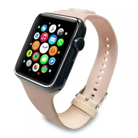 Karl Lagerfeld Pasek do smartwatcha Karl Lagerfeld KLAWLSLCP do Apple Watch 42/44/45mm różowy/pink strap Silicone Choupette Heads Karl Lagerfeld Pasek do smartwatcha Karl Lagerfeld KLAWLSLCP do Apple Watch 42/44/45mm różowy/pink strap Silicone Choupette Heads