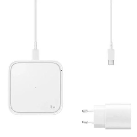 Samsung Ładowarka indukcyjna Samsung EP-P2400TW Fast Charger 15W + ład. siec. biały/white Samsung Ładowarka indukcyjna Samsung EP-P2400TW Fast Charger 15W + ład. siec. biały/white