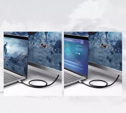 UGreen Ugreen kabel przewód HDMI - USB Typ C 4K 60 Hz 1,5 m czarno-szary (MM142 50570)