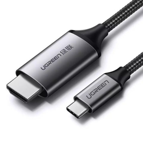 UGreen Ugreen kabel przewód HDMI - USB Typ C 4K 60 Hz 1,5 m czarno-szary (MM142 50570) UGreen Ugreen kabel przewód HDMI - USB Typ C 4K 60 Hz 1,5 m czarno-szary (MM142 50570)