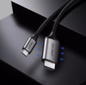 UGreen Ugreen kabel przewód HDMI - USB Typ C 4K 60 Hz 1,5 m czarno-szary (MM142 50570)