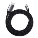 UGreen Ugreen kabel przewód HDMI - USB Typ C 4K 60 Hz 1,5 m czarno-szary (MM142 50570)