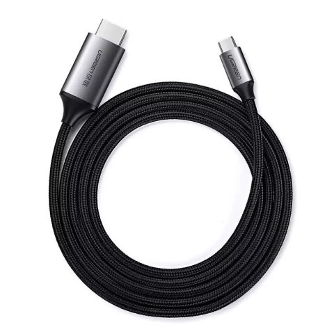 UGreen Ugreen kabel przewód HDMI - USB Typ C 4K 60 Hz 1,5 m czarno-szary (MM142 50570) UGreen Ugreen kabel przewód HDMI - USB Typ C 4K 60 Hz 1,5 m czarno-szary (MM142 50570)