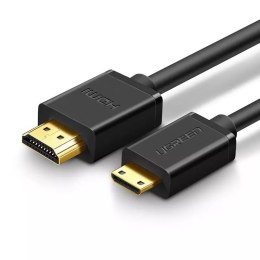 UGreen Ugreen kabel przewód HDMI - mini HDMI 19 pin 2.0v 4K 60Hz 30AWG 1,5m czarny (11167)